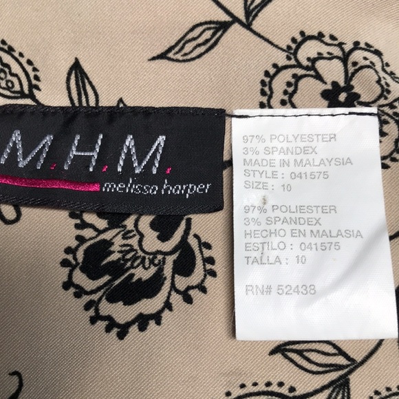 Melissa Harper cream and Black zip-up jacket perfect with slacks. Size 10. - Picture 8 of 8